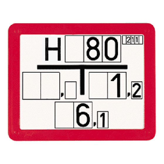 LEMAX Feuerwehrschild Hydrant Nach DIN 4066 – Aluminium, 297x105 Mm, Weiß/schwarz/rot, 4-fach Gelocht