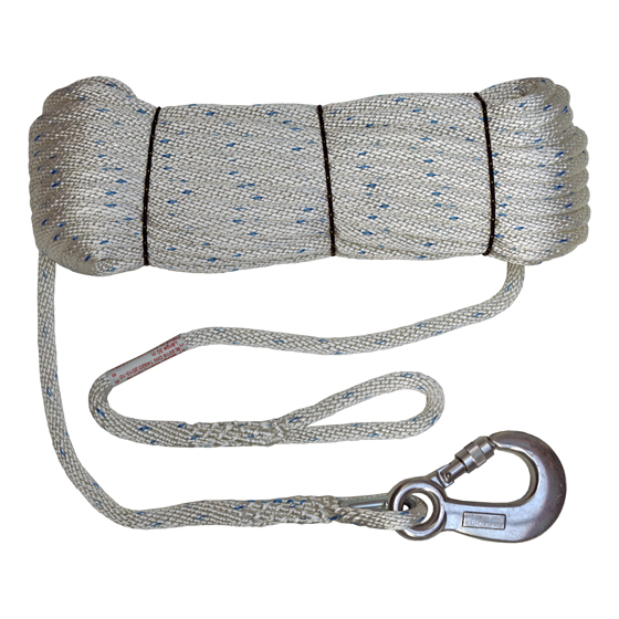 Feuerwehrleine DIN 14920 Dönges – 30 M, 10 Mm Polyester, Mit Holzknebel & Augenspleiß Sicherheitsleine Für Feuerwehr